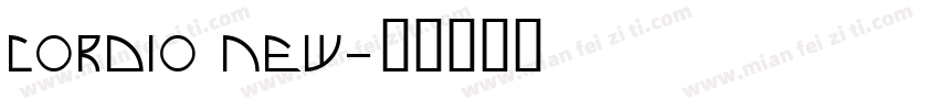 Cordio New字体转换